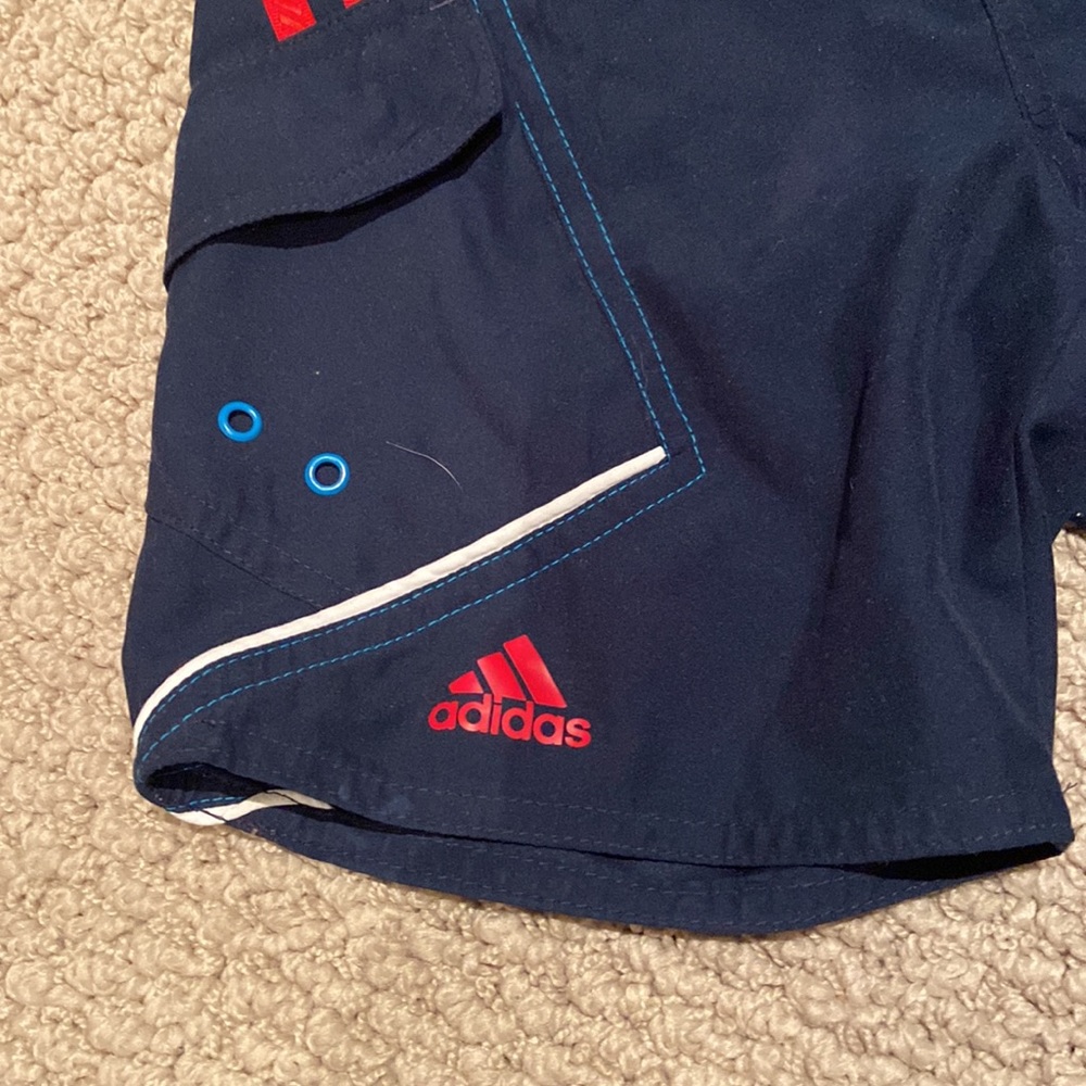 Adidas/Pixar Cars Lightning McQueen Swim Trunks-Size 7/8 - Picture 3 of 8